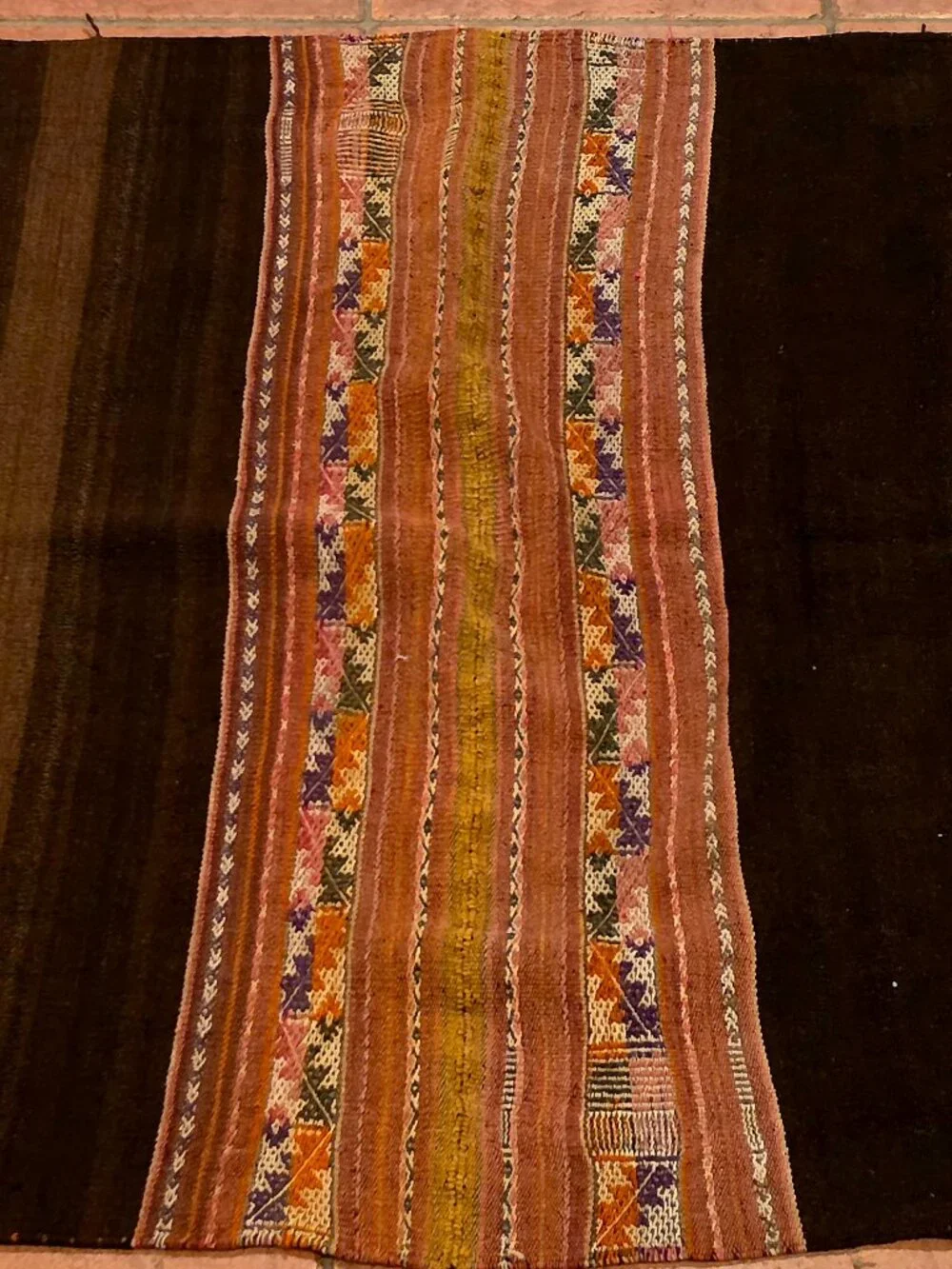 Antique Andean Ancestral Handwoven Textile – Vintage Peruvian Tribal Tapestry –